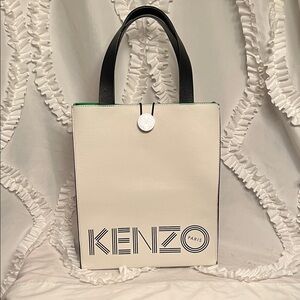 Kenzo White and Black Tote Bag